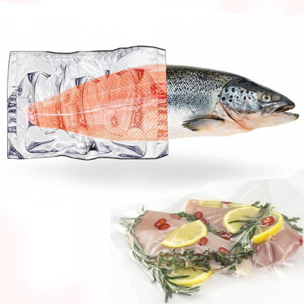 100бр. Гофрирани / релефни пликове за вакуумиране, 20 х 30 см