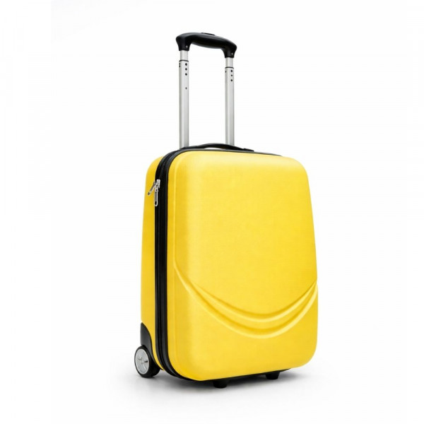 Твърд ABS АВИО куфар за ръчен багаж TRANSIT YELLOW 42/32/16 см