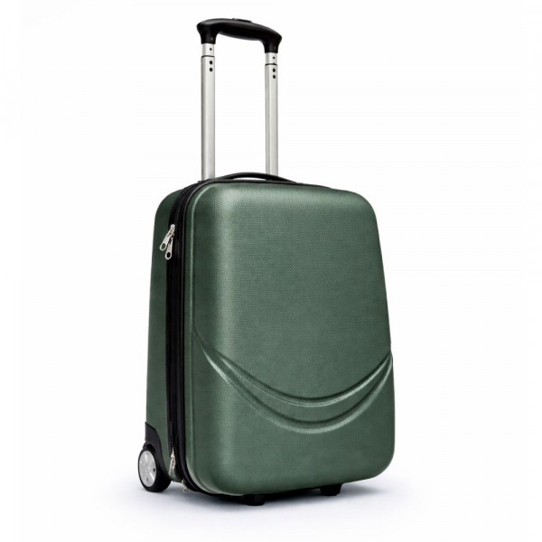 Твърд ABS АВИО куфар за ръчен багаж TRANSIT PETROL GREEN 42/32/16 см