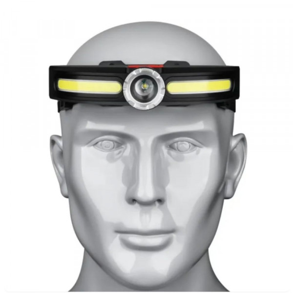 Супер мощен челник с 230° широко осветяване, 100 м прожектор, 350 lm мощност, Type-C зареждане, авариен режим - JS-922