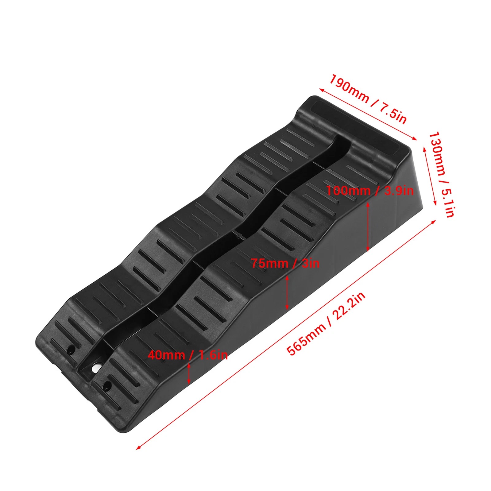 Комплект 2 бр. автомобилни повдигащи / нивелиращи рампи за каравана, кемпер и ремарке 5T + чанта за съхранение