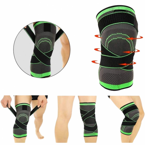 🦵 Спортна наколенка с универсален размер и две здрави ленти за здрава фиксация - 1 бр. - LT-2024