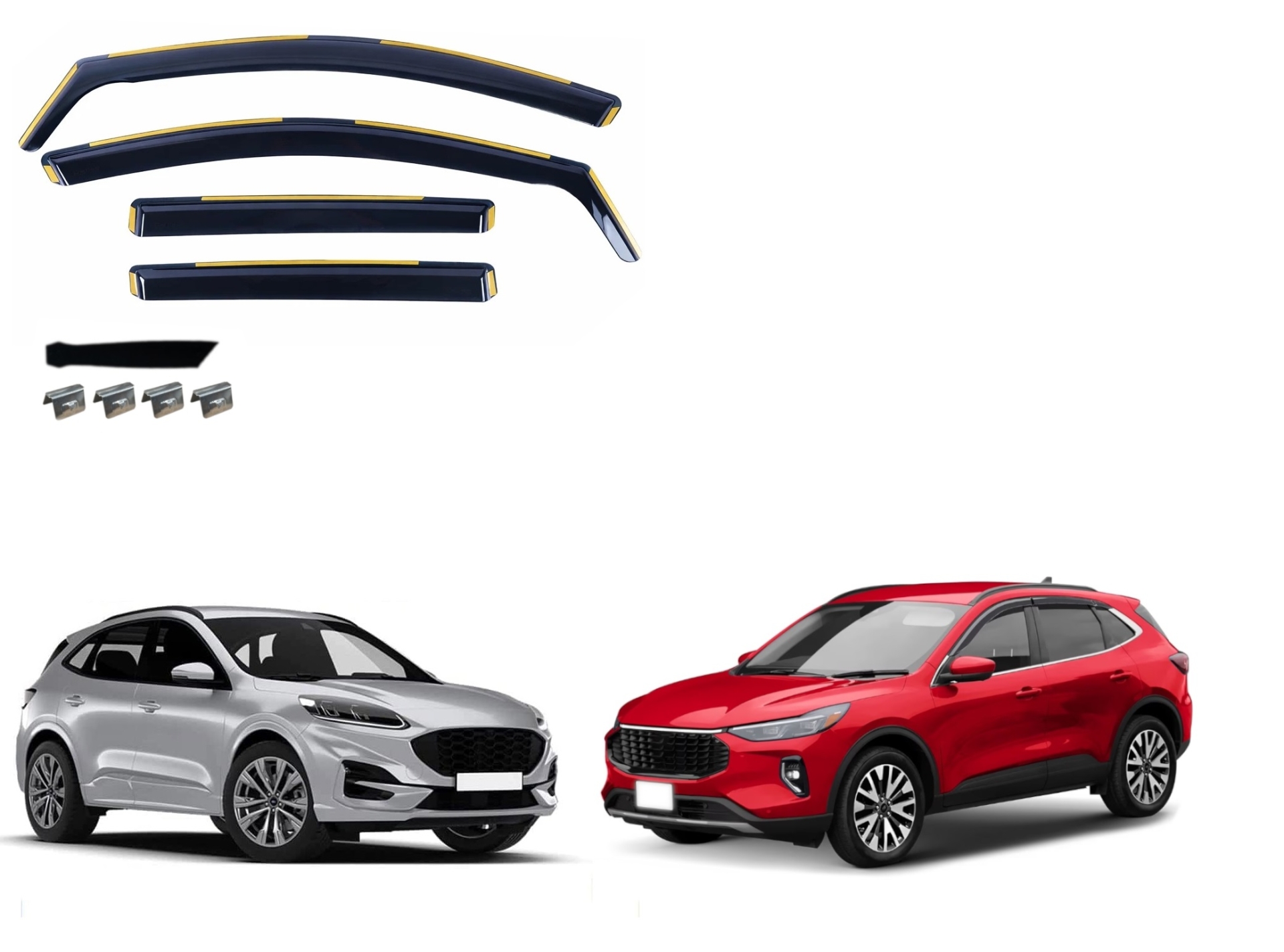Комплект от 4бр. ветробрани за FORD ESCAPE / KUGA III 2020 г. +