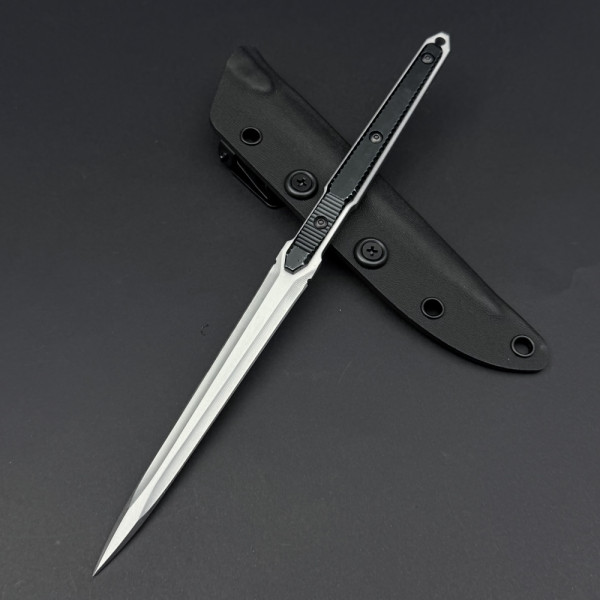 HavocWorks HN series SILVER DAGGER тактически нож- дага, стомана 440C, алуминиева дръжка