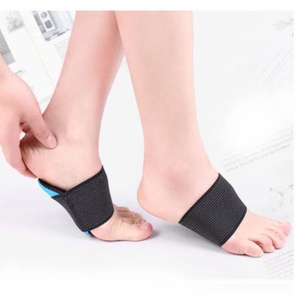 2 броя ортопедични опори за свода на стъпалото – регулируеми компресионни ленти с EVA подложки