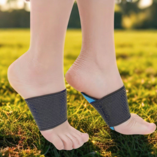 2 броя ортопедични опори за свода на стъпалото – регулируеми компресионни ленти с EVA подложки