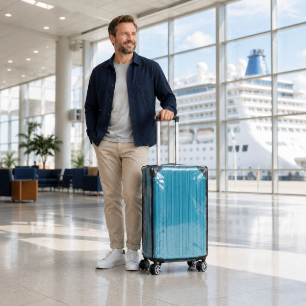 Здрав многократен водоустойчив защитен калъф за куфари 49 × 29 × 71 см