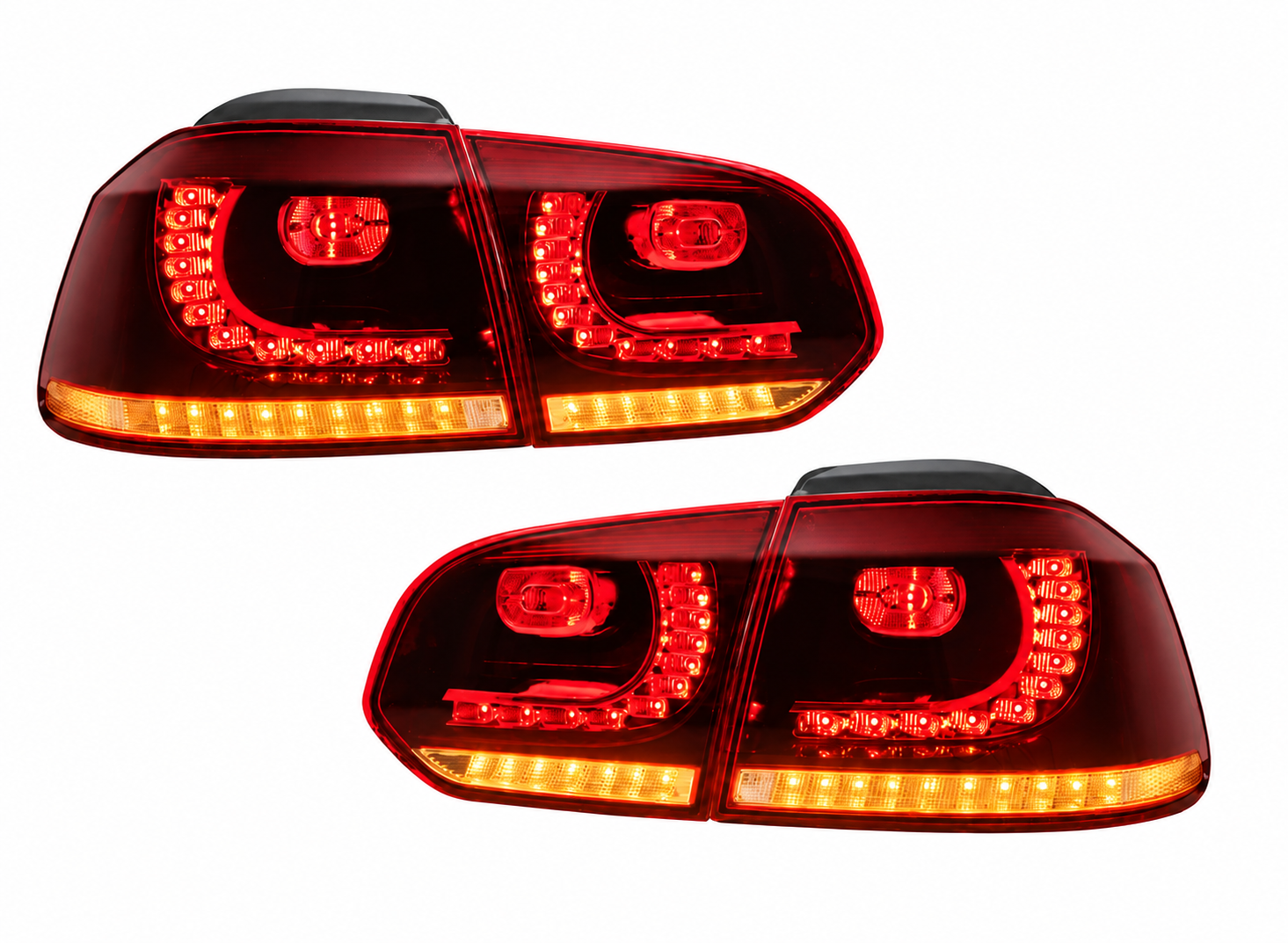 Комплект GTI FULL LED стопове за Volkswagen Golf 6 Mk6 R20 2008–2013 Хечбек Hatchback, динамични мигачи