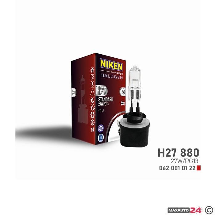 Крушка NIKEN - H27W/1 (880) 27W 12V