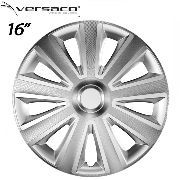 Тасове за джанти 16'' Versaco Carbon Aviator - Silver