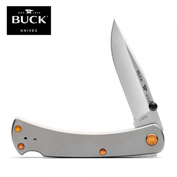 Сгъваем нож BUCK 110  Slim PRO TRX  Titanium2023 Limited Edition, калъф, сертификат, подаръчна кутия