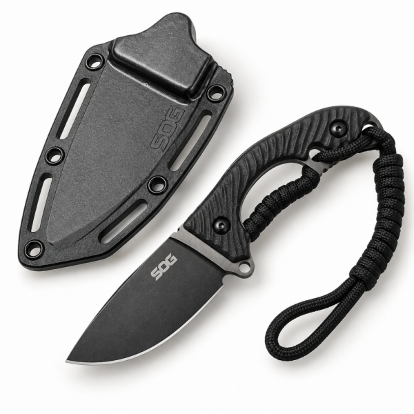 Компактен нож SOG SURVIVOR's, нож за оцеляване и къмпинг, кания KYDEX