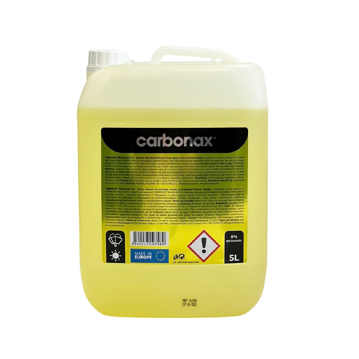Carbonax Течност за чистачки лятна 5л - Готова жълта