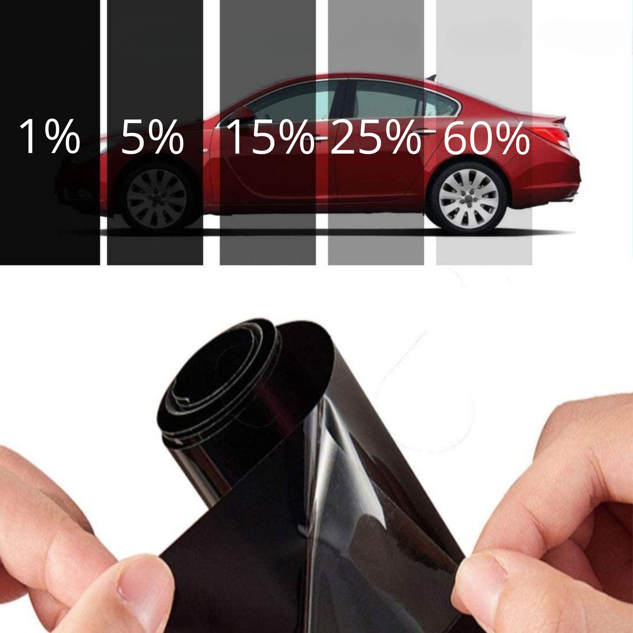 Фолио затъмняване ECO - 50см х 3м - 1% - U.S.DARK BLACK