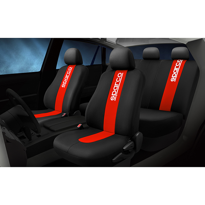 Тапицерия за кола Sparco - SPC1013 Черно/Червено