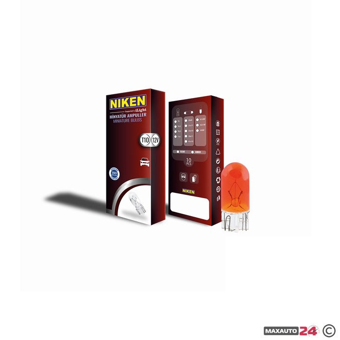 Крушки NIKEN Т10 5W - 12V 10 БР/КУТИЯ
